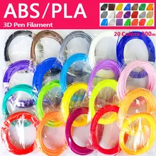 

Quality product pla/abs 1.75mm 20 colors 3d pen filament pla 1.75mm pla filament abs filament 3d pen plastic 3d filament rainbow
