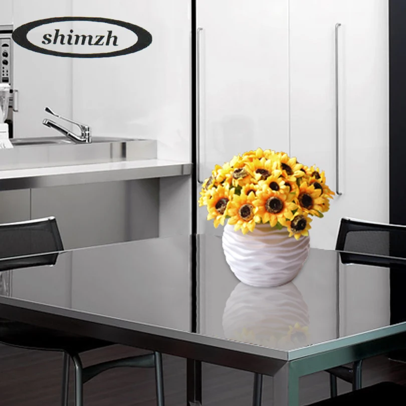 SHIMZH New Artificial Fake Sun Flower One Piece Yellow Color Silk Flowers For Home Garden Balcony Windowsill Decoration Bouquet SHIMZH New Artificial Fake Sun Flower One Piece Yellow Color Silk Flowers For Home Garden Balcony Windowsill Decoration Bouquet
