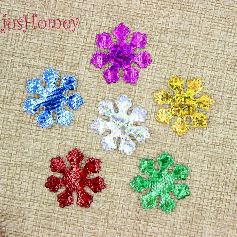 200pcs Multi Colors AB Iridescent Snowflake Ornaments Christmas Party Decoration Frozen Hat decor Party Confetti Embellishment
