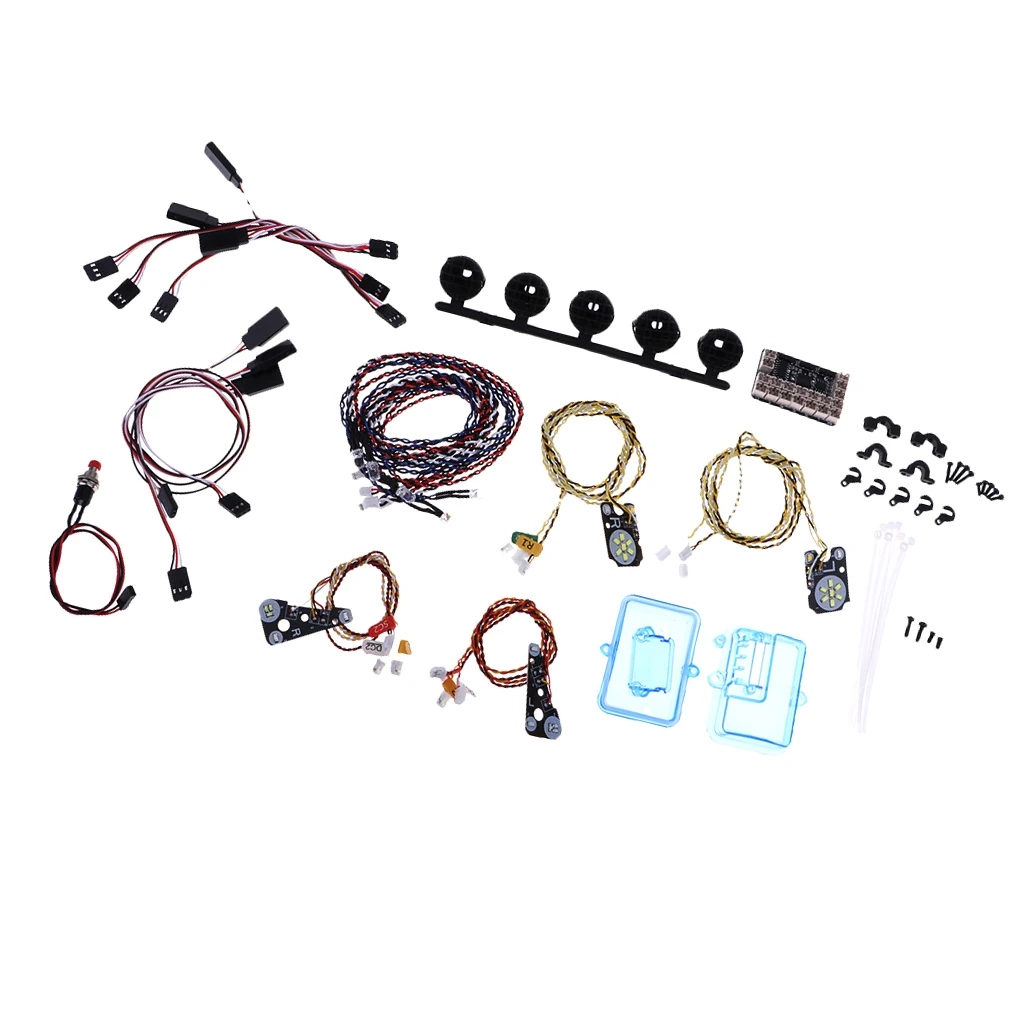 LED lights + IC Lamp Group Headlight Kit For TRAXXAS Trx4 RC Car Parts DIY Replacement Repair Accessories