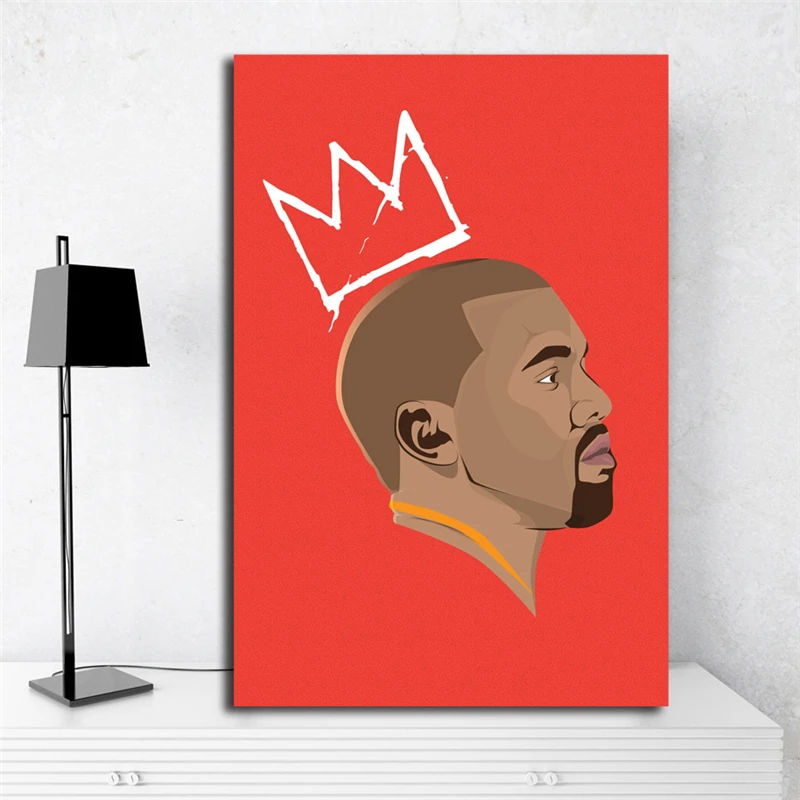Минималистичная Настенная картина Kanye West плакат и печать на холсте декоративная