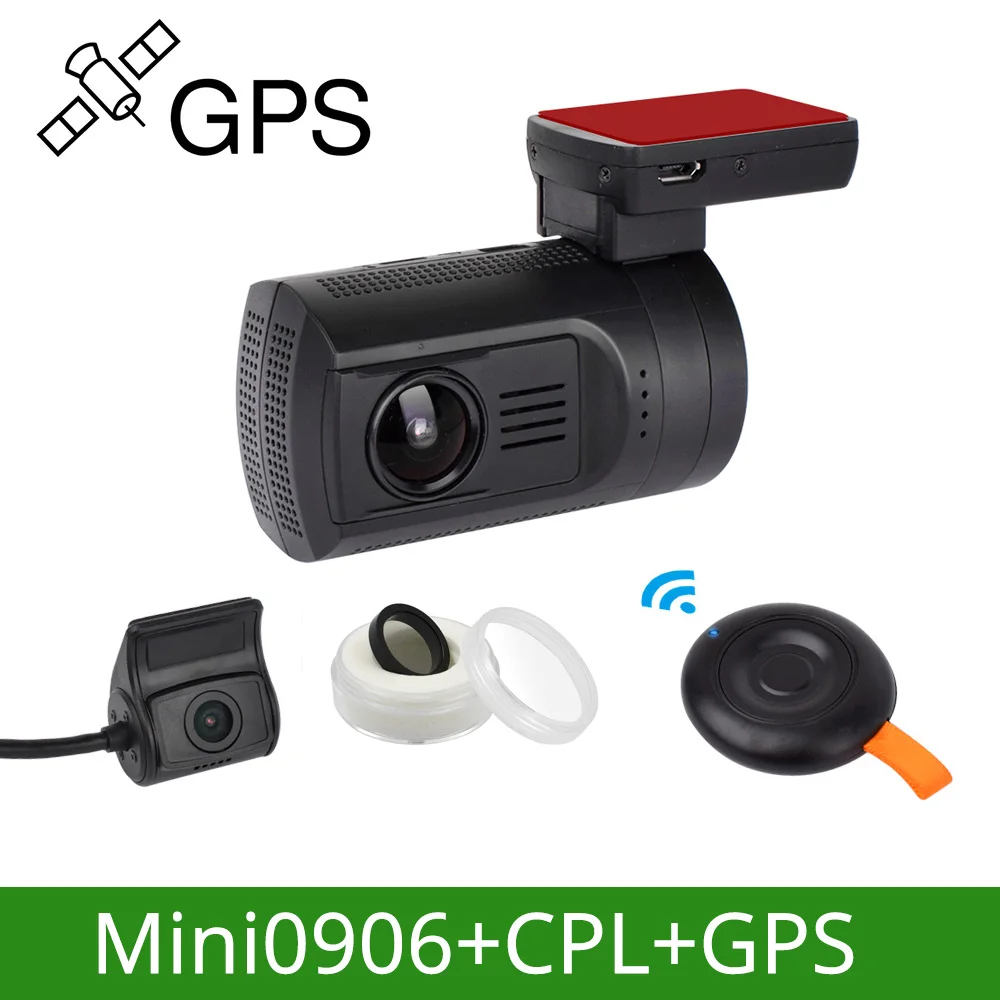 Arpenkin DVR Автомобильный видеорегистратор gps камера мини 0906 Novatek 1080P 60FPS Ultra HD цифровой видеорегистратор супер конденсатор регистратор DVR - Название цвета: with GPS and CPL