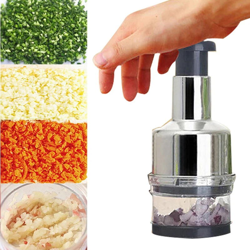 1pcs Onion Carlic Presser Multifunction Potatoes Tomato Fruit Salad