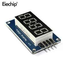 TM1637 светодиодный модуль дисплея 7 сегментный 4 бита 0,36 дюймов часы красный анод цифровая трубка четыре последовательных платы драйвера пакет для Arduino
