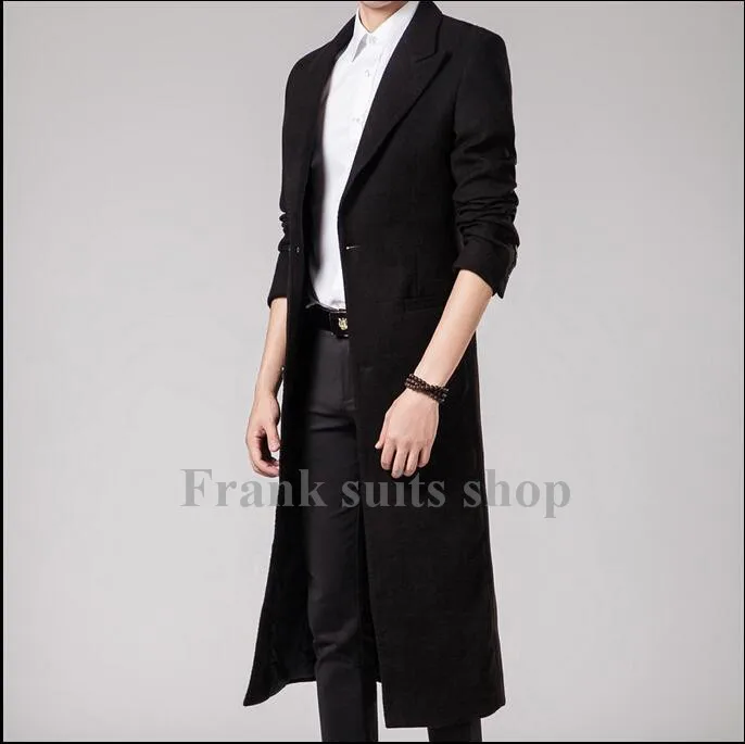 Индивидуальный заказ дизайн осенняя и зимняя одежда корейский Тонкий шерстяной пальто куртка Мужские костюмы Верхняя одежда