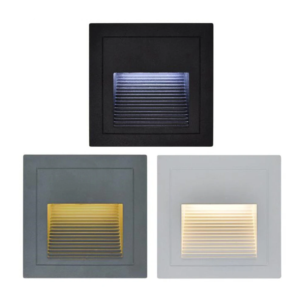 Buy Modern Waterproof 3W LED Stairs Step Night Light Indoor / Outdoor Wall