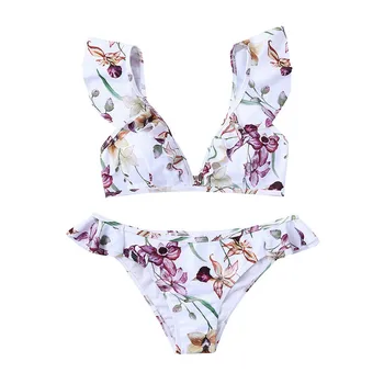 

Sexy Women Floral Printed suit for ladies swimsuit suit Beach Bar Set Swimming Two Piece Bathing underwear 40ja28