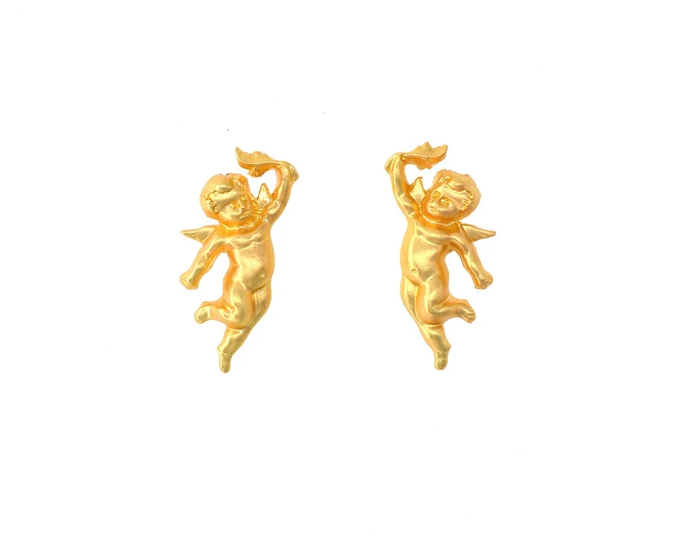 3D шпилька Ангел Серьги Купидон Барокко Рококо серьги для женщин девушек