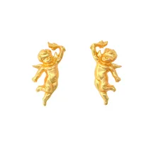 3D шпилька Ангел Серьги Купидон Барокко Рококо серьги для женщин девушек