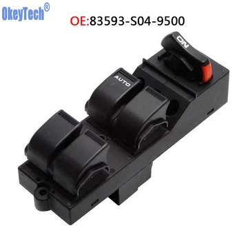 

OkeyTech 83593-S04-9500 Master Power Window Control Switch for Honda Civic CX EX HX LX Si 4 Door 1996-2000 Free Shipping