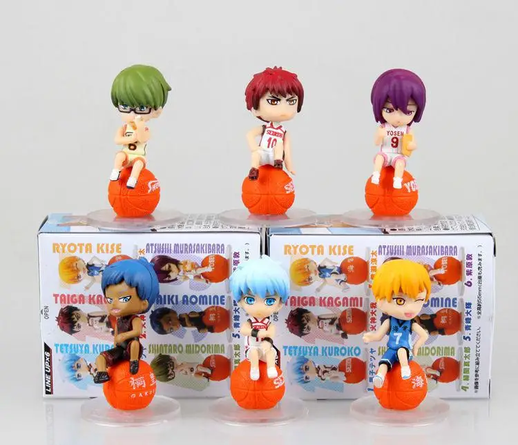 6 قطعة/الوحدة Kuroko كرة السلة Kuroko لا سلة PVC الشكل فضفاض مجموعة لعبة الكرتون & أنيمي الفيلم الجلوس في كرة السلة 6 قطعة/الوحدة Kuroko كرة السلة Kuroko لا سلة PVC الشكل فضفاض مجموعة لعبة الكرتون & أنيمي الفيلم الجلوس في كرة السلة