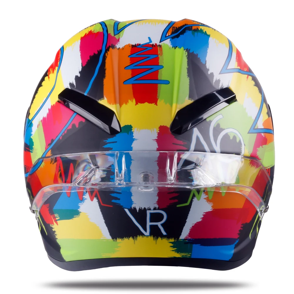Полнолицевой мотоциклетный rcycle шлем Акварельная живопись casco de moto racing Шлем Capacete