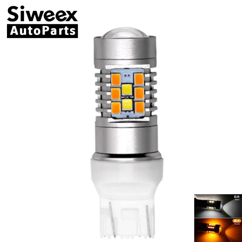 1157 BAY15D 3157 7443 светодиодные дневные ходовые лампочки 28 Smd 2835 T20 T25 тормоза поворота