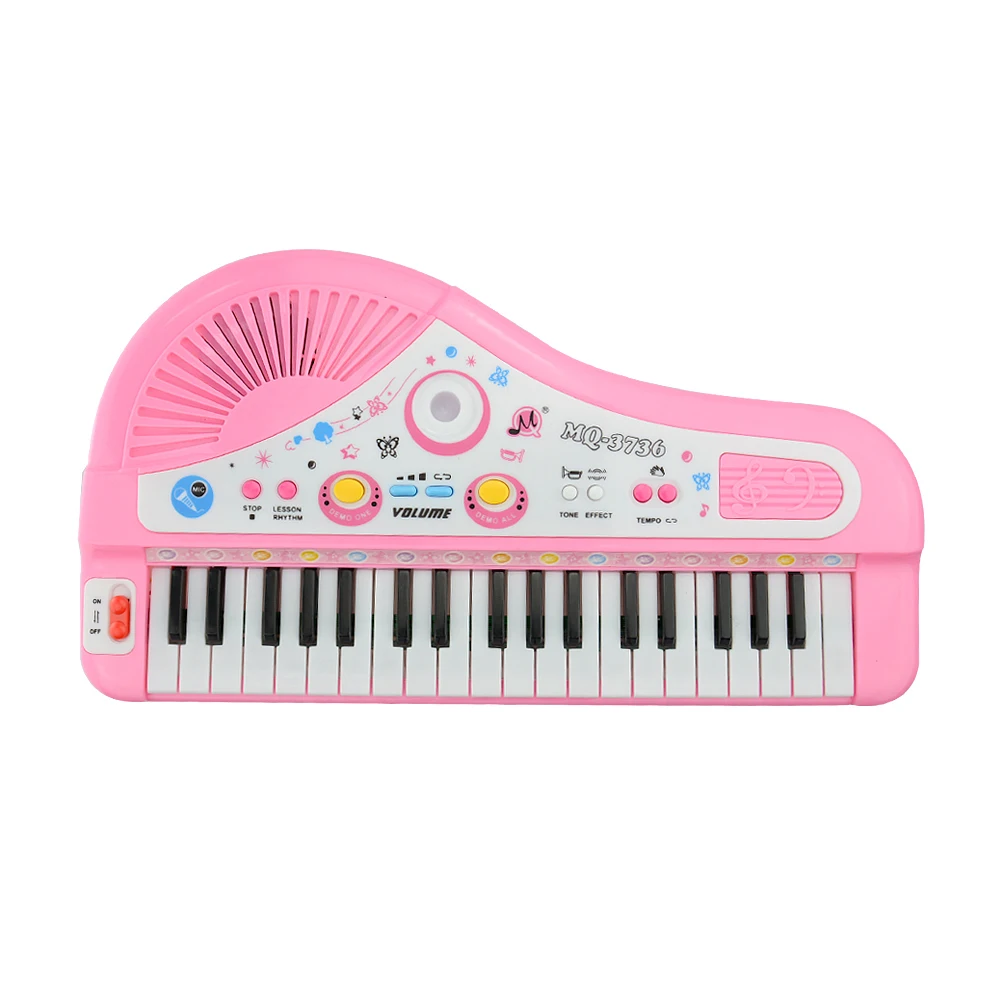 Детские пианино игрушки 37 клавиш мини электронная клавиатура с микрофоном музыкальный инструмент Детские электронные пианино для детей подарки без коробки