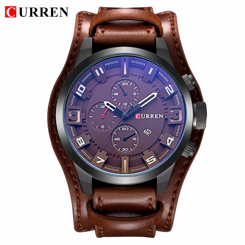 Relogio Masculino Mens Watches Top Brand Luxury Leather Strap Waterproof Sport Men Quartz Watch Military Male Clock Curren 8225 Relogio Masculino Mens Watches Top Brand Luxury Leather Strap Waterproof Sport Men Quartz Watch Military Male Clock Curren 8225