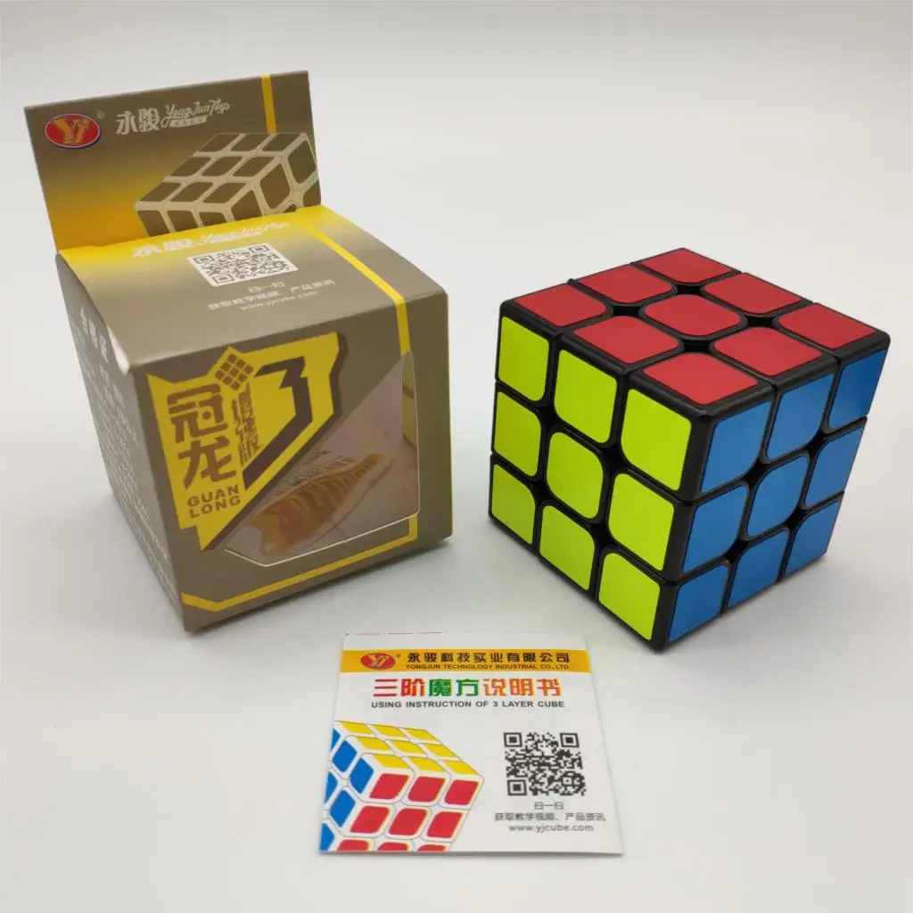 YJ GuanLong 3x3x3 магический куб классический SpeedCube Professional Cube Neo Cubo Magico головоломка игрушка для детей развивающий подарок