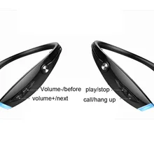 Водонепроницаемый складные спортивные Hi-Fi Беспроводной Bluetooth 4,0 Фанатик H1 стерео гарнитура спортивные сопротивление разрыву CVC 6,0 Шум сокращения