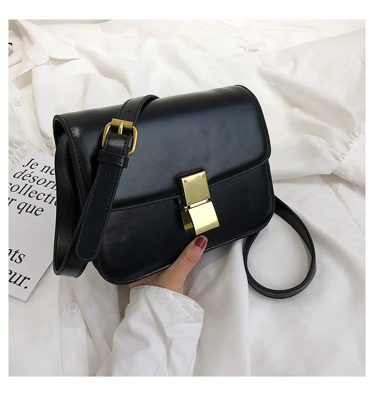 Роскошная брендовая квадратная сумка модная Новая высококачественная женская дизайнерская сумка из искусственной кожи повседневные сумки-мессенджеры через плечо с замком