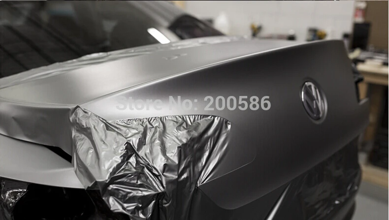 Gunmetal серый матовый виниловый чехол антрацит автомобильная оболочка с воздушными