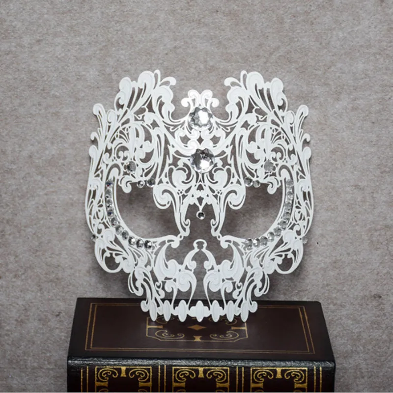 Скелет маска для лица для женщин и мужчин клевый костюм выпускного вечера вечерние сексуальные полые маскарадные металлические маски