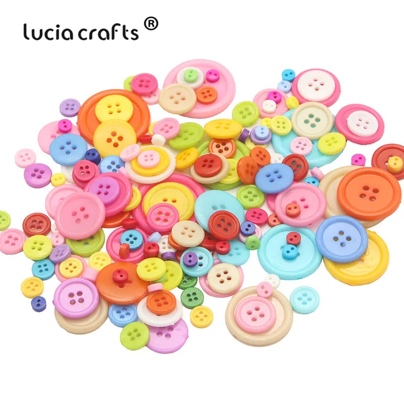 

Random Styles Sizes 6-30mm Resin Button 2/4 Holes for Kids Sewing Scrapbooking DIY Hand Crafts Clothes Accessories E0519