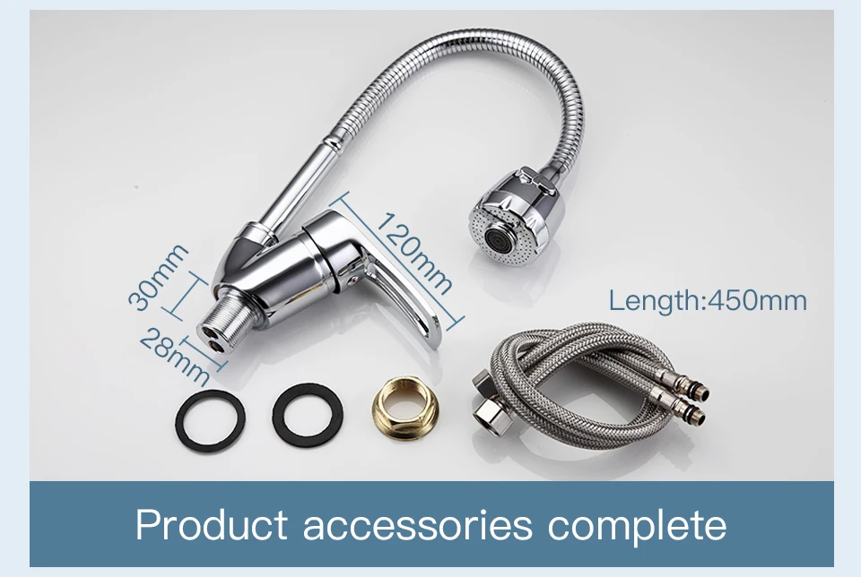 FRAP Solid Kitchen Mixer Cold and Hot flexible Kitchen Tap Single lever Hole Water Tap Kitchen Faucet Torneira Cozinha F4136-B