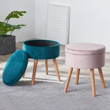 Североевропейский туалетный столик стул для макияжа современный минималистичный макияж для спальни креативный низкий табурет скамейка для хранения обуви Footstoo