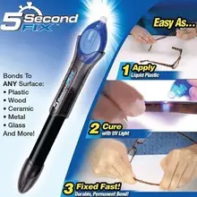1PC Anything in 5 second Fix UV Light Repair Tool With Glue Super Powered Liquid Plastic Welding Compound