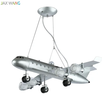 

Cartoon Creative Silver plane Hang lamps pendant lights led lights for home nordic pendant light fixtures loft style hanging