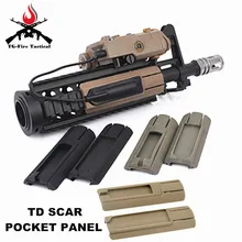 Тактический страйкбол хвост дистанционного Защитная панель 4,12" ITI TD шрам Карманный удаленный коммутатор колодки набор света подходит 20 мм рельсы PEQ
