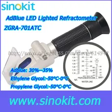 Портативный черная ручка Встроенный светодиодные рефрактометр zgra-701atc