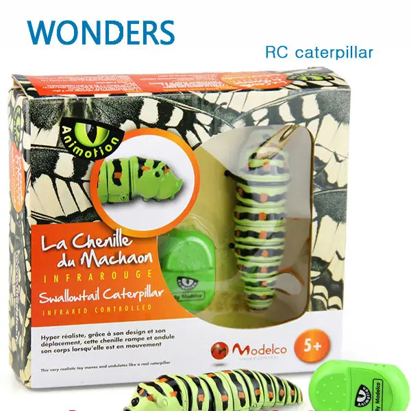 

New RC caterpillar infrared beetles magic super wireless lifelike caterpillar funny simulation animal toys Tricky Brains toy