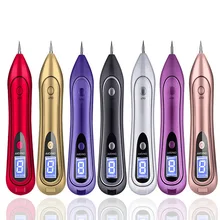 Laser taupe enlèvement stylo taches de rousseur tache sombre acné naevus détatouage Portable USB charge beauté peau Machine avec affichage LCD(China)