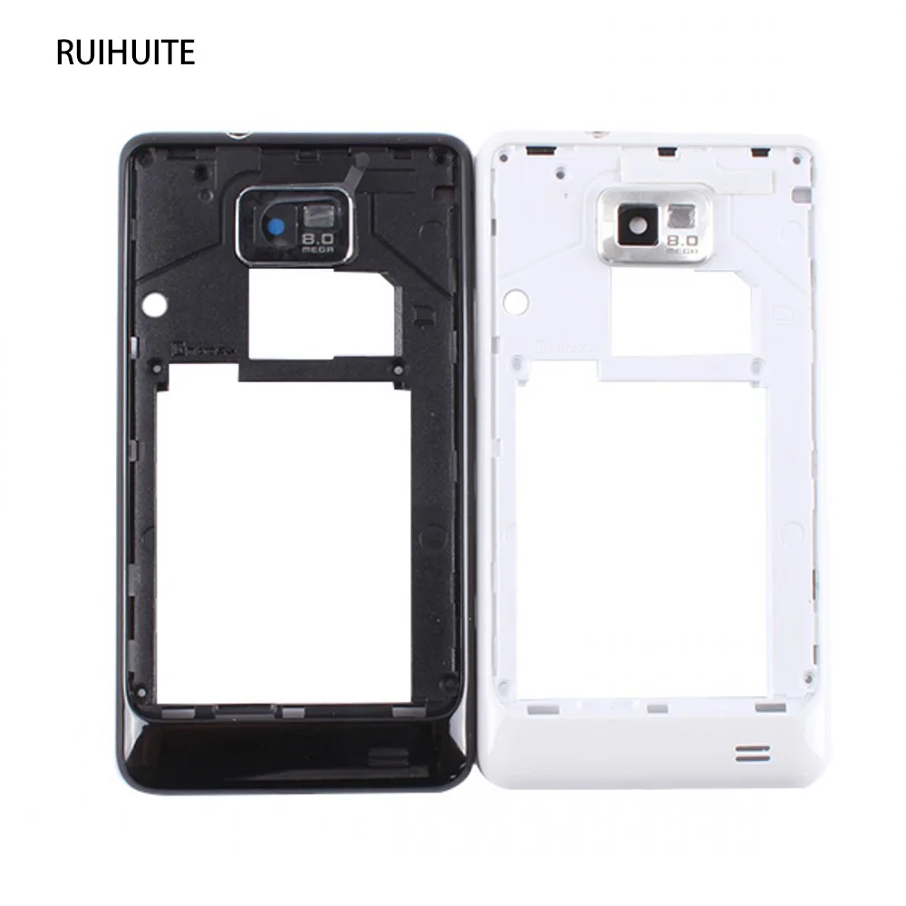 

RUIHUITE Middle Housing For samsung Galaxy S2 i9100 Middle Frame Back Bezel Repair Replacement Parts