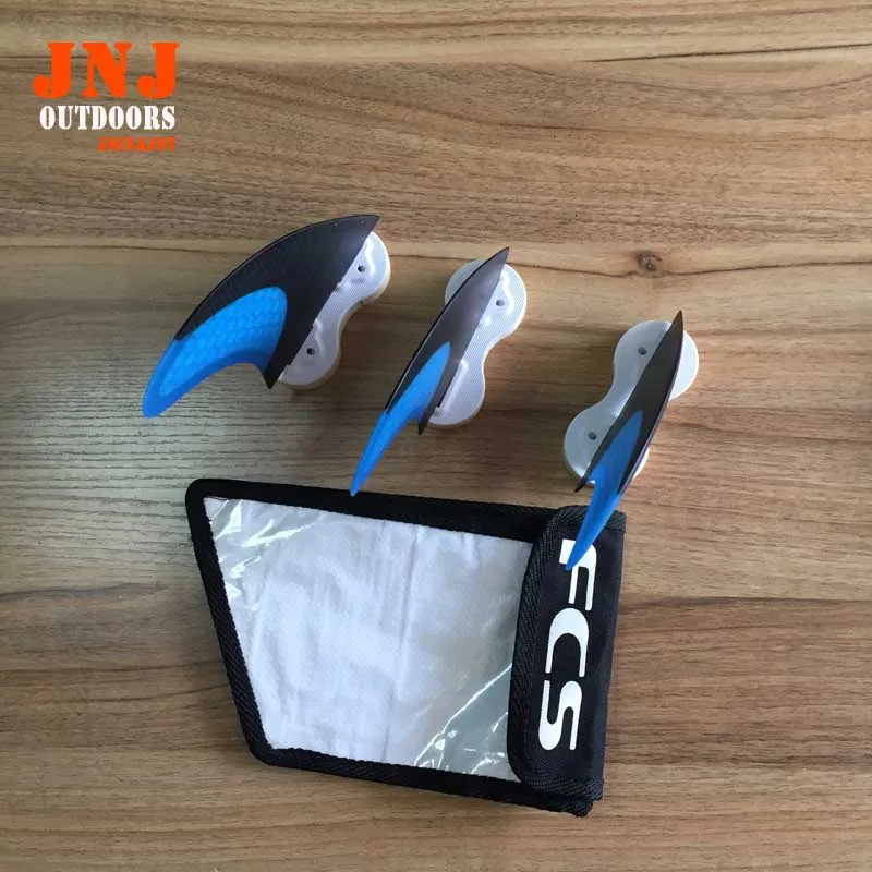 

Blue standard surfboard fins FCS L G7 fins with fcs original bag
