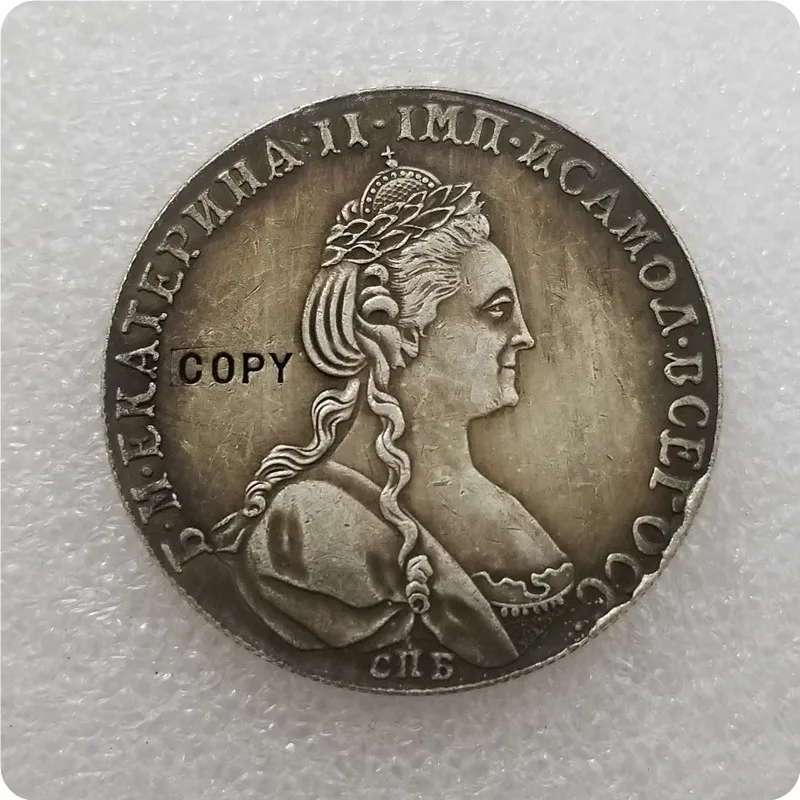1 рубль 1780 копия памятных монет России-копия медаль коллекционные монеты | Дом и