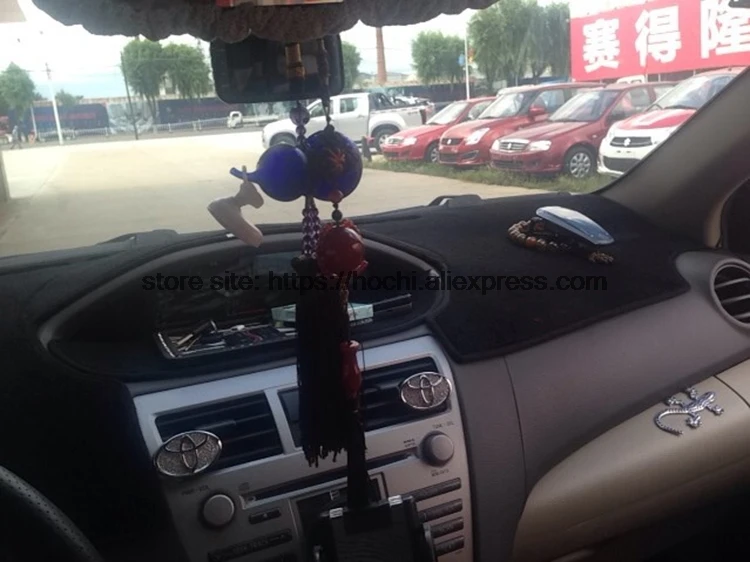 Для toyota vios 2008 2016 двухслойный силикагель коврик для приборной панели автомобиля
