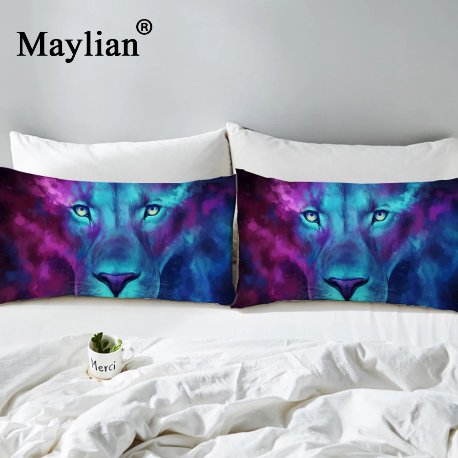 Firstborn by JoJoesArt Lion Pillowcase 3D Animal Print Pillow Case Floral Scenic Bedding Romantic Pillow Cover 2pcs PC118 Firstborn by JoJoesArt Lion Pillowcase 3D Animal Print Pillow Case Floral Scenic Bedding Romantic Pillow Cover 2pcs PC118