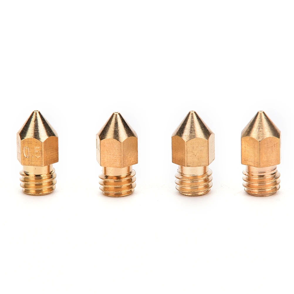 

JETTING 3D Printer Accessorie Brass Nozzle 0.2MM 0.3MM 0.4MM 0.5MM Extruder Print Head Nozzle For 1.75MM MK8 Makerbot