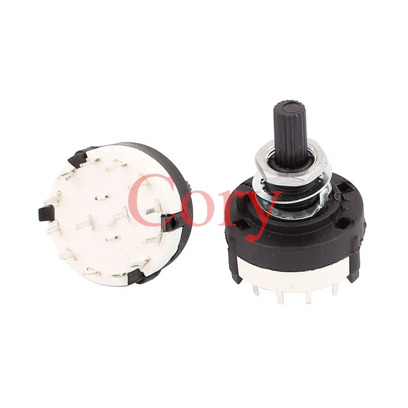 

1P5T 1P6T 1P8T 2P3T 2P4T 6mm Diameter Knurled Shaft Rotary Switch DC 60V 0.3A 15MM Shaft Length