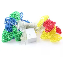 Самая последняя Светодиодная лента 5 м 20 светодиодный s свадебный сад кулон гирлянда светящееся сердце AC110V/220 V светодиодный для новогодней елки