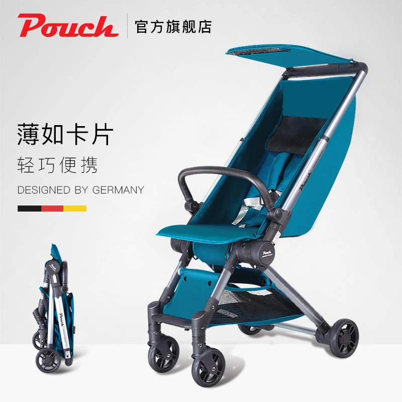  Pouch Baby stroller Portable Folding Ultra-light Boarding Simple Trolley Can Sit And Lie 5.8KG baby