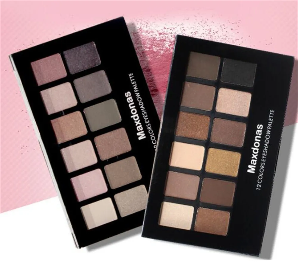 Maxdonas Профессиональный глаз Makeup12Colors тени для век Палитра золото дымчатый