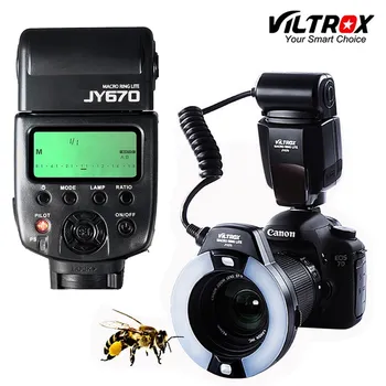 

Viltrox JY-670 DSLR Camera photo LED Macro Ring Lite Flash Speedlite Light for Canon Nikon Pentax Olympus DSLR
