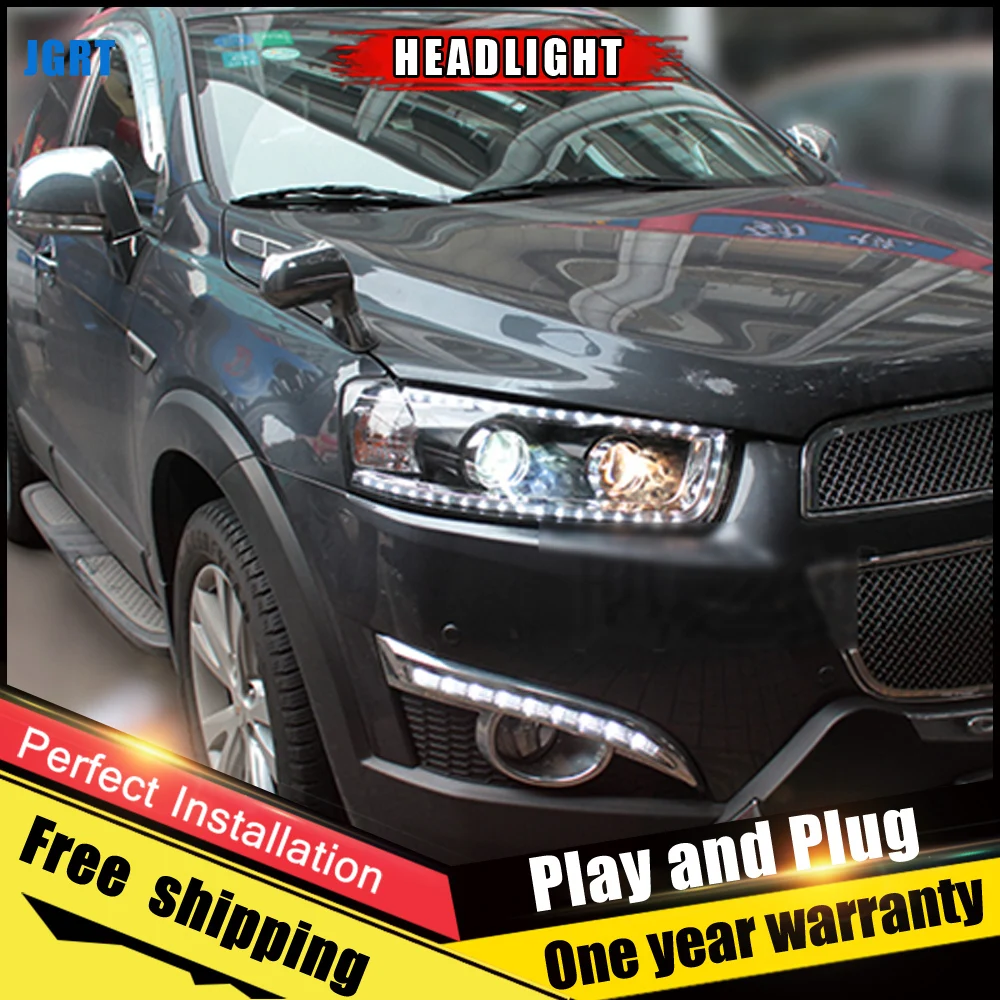 2 шт. автомобиль Стиль светодиодный фары для автомобиля Chevrole Captiva Captivahead лампы DRL