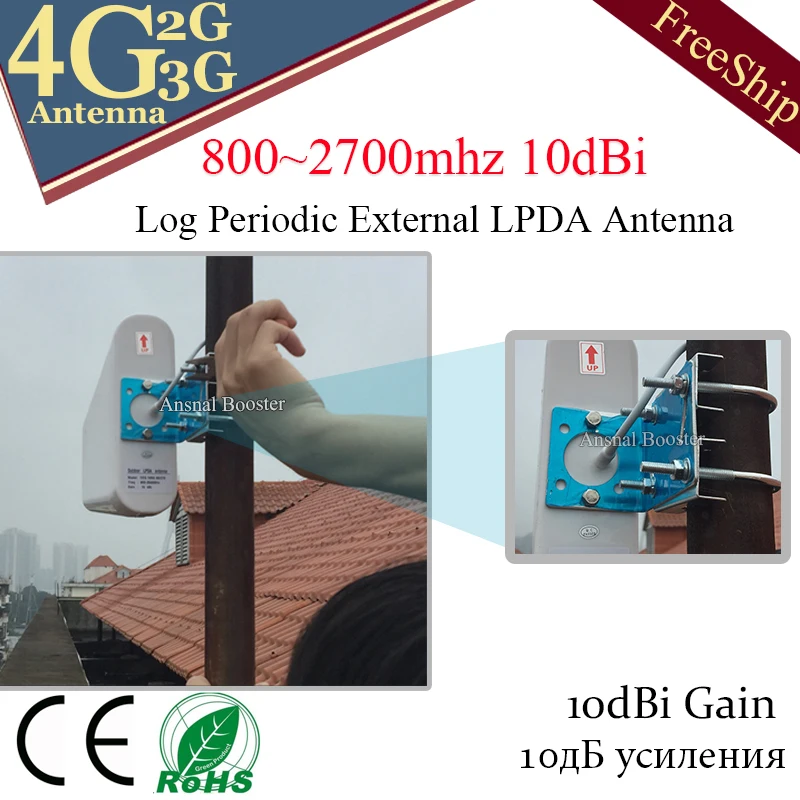 Наружная антенна 2G 3G 4G 800 2700 Log периодическая внешняя LPDA для мобильного