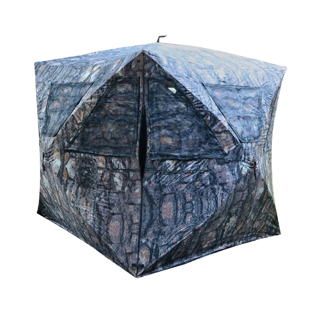 

Pop-up Portable 4 Person Ground Hunting Blind, Camo Polyester Hunting Tent