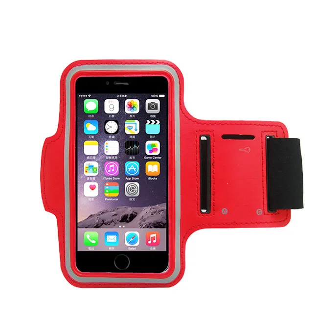 Для iphone 6 6S 4," открытый для пробежки, наручный спортивный браслет Tune Belt Cover держатели для телефонов - Цвет: Red