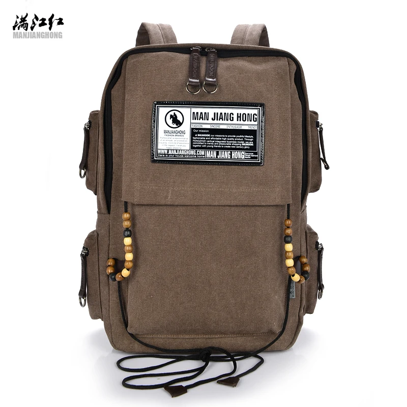 

Fashion 2017 man canvas backpack travel bag male backpack man large capacity backpack shoulder bag Mochila Escolar