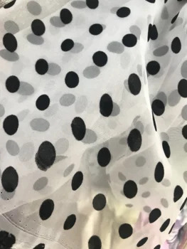 

embroiderd lace fabric David-6.3402 with sequins beautiful Nigerian sequins lace fabric for party dress